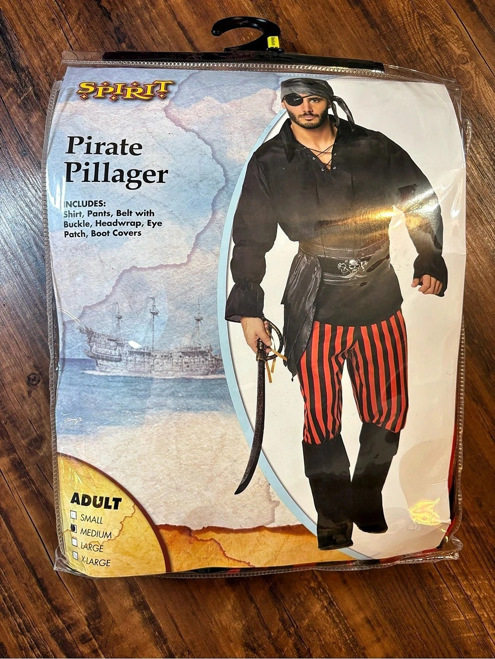 Spirit Pirate Pillager Pirate Costume Adult Medium